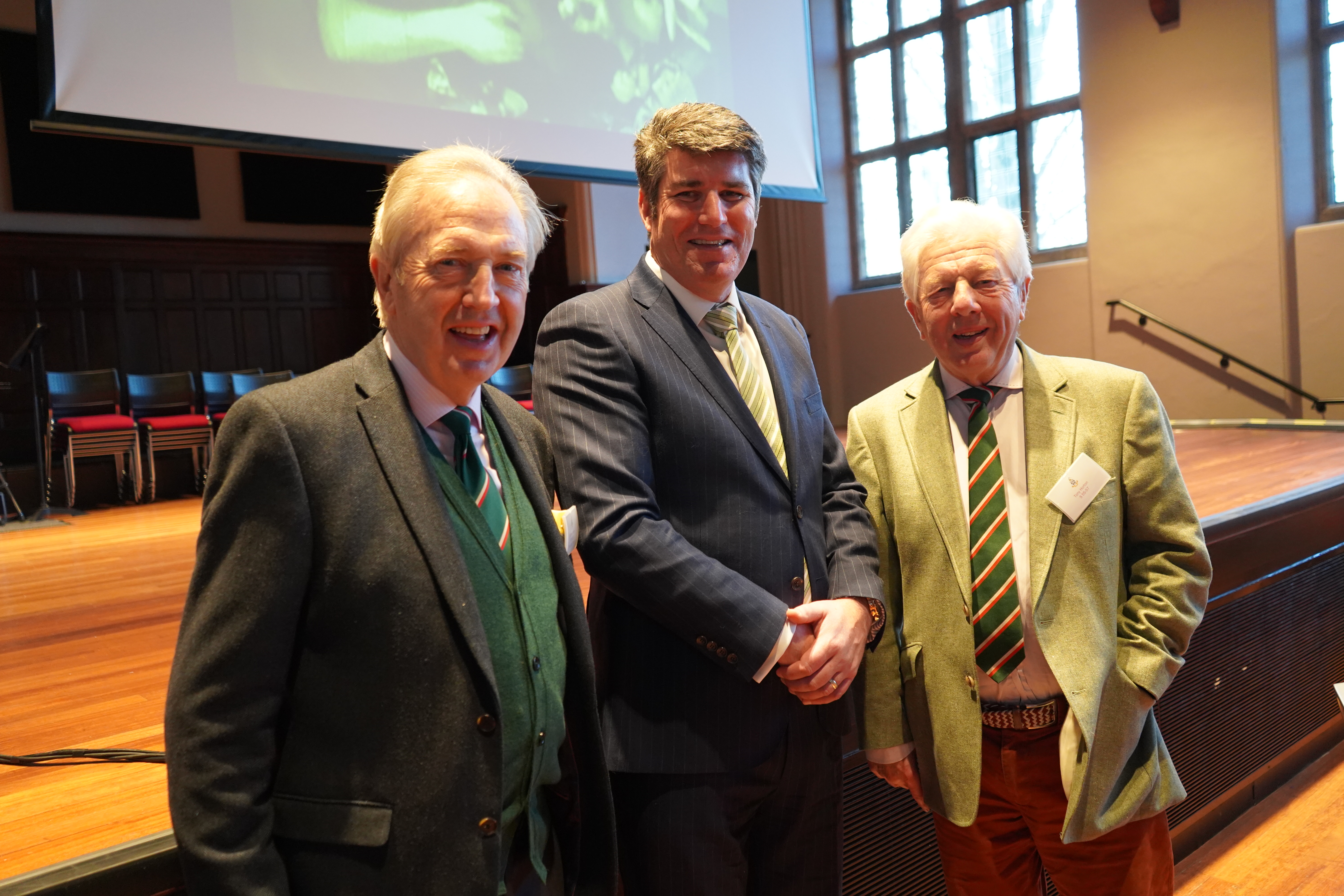 The Inaugural Speaker's Lunch with OB John Massey - 30/11/2019: Matthew Horton, Peter Clague and Tony Horton